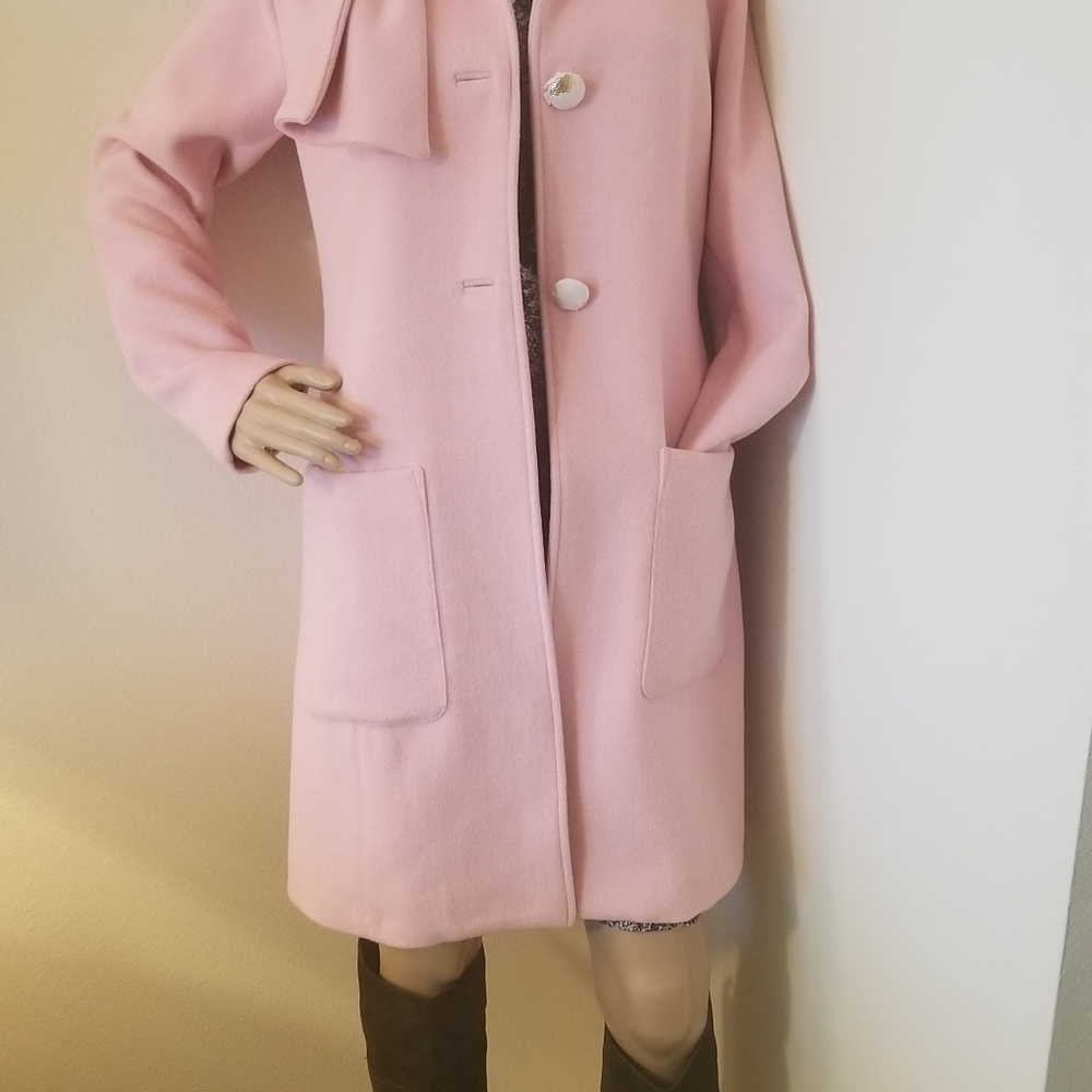 CAbi soft pink wool coat!